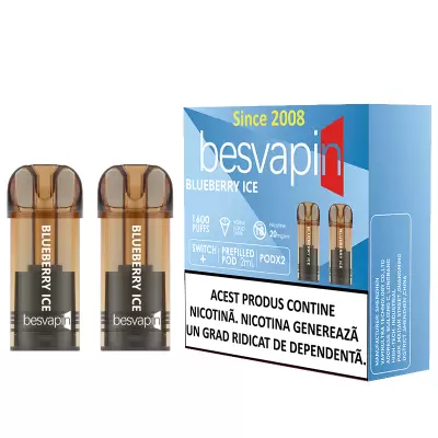 Cartus Besvapin 2x800 pufuri Blueberry Ice 20 mg.